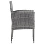 Garten-Essgruppe 5-teilig synthetisches Rattan Stahl grau schwarz von vidaXL, Gartensets - Ref: Foro24-3203324, Preis: 400,81...