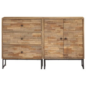 2-teiliges Sideboard-Set aus recyceltem Teakholz von vidaXL, Sideboards - Ref: Foro24-275655, Preis: 540,99 €, Rabatt: %