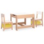 Kindertisch mit 2 MDF-Stühlen von vidaXL, Möbelsets für Babys und Kleinkinder - Ref: Foro24-80284, Preis: 115,88 €, Rabatt: %