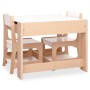 Kindertisch mit 2 MDF-Stühlen von vidaXL, Möbelsets für Babys und Kleinkinder - Ref: Foro24-80284, Preis: 115,88 €, Rabatt: %