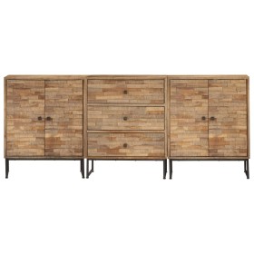 3-teiliges Sideboard-Set aus recyceltem Teakholz von vidaXL, Sideboards - Ref: Foro24-275656, Preis: 768,99 €, Rabatt: %