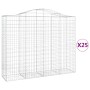 Gabion baskets 25 pcs arch shape iron 200x50x160/180 cm by vidaXL, Pots and planters - Ref: Foro24-3145719, Price: 3,00 €, Di...