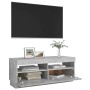 Mueble de TV con luces LED gris hormigón 100x35x40 cm de vidaXL, Muebles TV - Ref: Foro24-804458, Precio: 88,43 €, Descuento: %