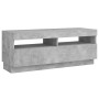 TV cabinet with LED lights concrete gray 100x35x40 cm by vidaXL, TV Furniture - Ref: Foro24-804458, Price: 88,43 €, Discount: %