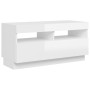 TV cabinet with bright white LED lights 80x35x40 cm by vidaXL, TV Furniture - Ref: Foro24-804451, Price: 81,83 €, Discount: %