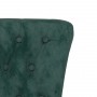 Sillón de respaldo alto con botones terciopelo verde oscuro de vidaXL, Sillas poltrona - Ref: Foro24-352466, Precio: 147,79 €...