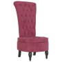 High back armchair with red velvet buttons by vidaXL, Easy chairs - Ref: Foro24-352467, Price: 168,50 €, Discount: %