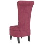 High back armchair with red velvet buttons by vidaXL, Easy chairs - Ref: Foro24-352467, Price: 168,50 €, Discount: %