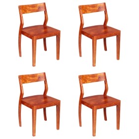 Dining chairs 4 units solid acacia and sheesham wood by vidaXL, dining chairs - Ref: Foro24-279137, Price: 396,99 €, Discount: %