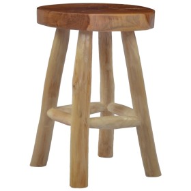 Brown Teak Wood Stool by vidaXL, Folding stools and chairs - Ref: Foro24-281637, Price: 64,99 €, Discount: %