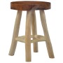 Taburete de madera de teca marrón de vidaXL, Taburetes y sillas plegables - Ref: Foro24-281637, Precio: 65,53 €, Descuento: %