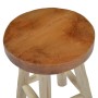 Brown Teak Wood Stool by vidaXL, Folding stools and chairs - Ref: Foro24-281637, Price: 65,53 €, Discount: %