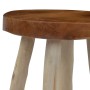 Brown Teak Wood Stool by vidaXL, Folding stools and chairs - Ref: Foro24-281637, Price: 65,53 €, Discount: %