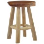 Taburete de madera de teca marrón de vidaXL, Taburetes y sillas plegables - Ref: Foro24-281637, Precio: 65,53 €, Descuento: %