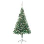 Árbol de Navidad artificial con luces y bolas 380 ramas 150 cm de vidaXL, Arboles de navidad - Ref: Foro24-3077574, Precio: 6...