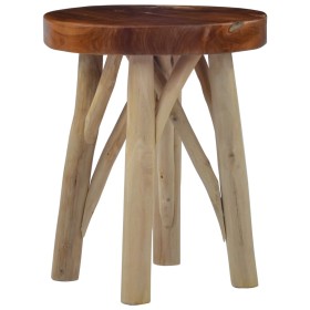 Taburete de madera de teca marrón de vidaXL, Taburetes y sillas plegables - Ref: Foro24-281638, Precio: 71,99 €, Descuento: %