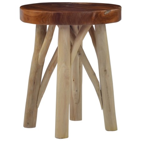 Taburete de madera de teca marrón de vidaXL, Taburetes y sillas plegables - Ref: Foro24-281638, Precio: 71,80 €, Descuento: %