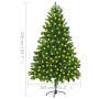 Künstlicher Weihnachtsbaum mit grünen LED-Lichtern 210 cm von vidaXL, Weihnachtsbäume - Ref: Foro24-3077470, Preis: 217,41 €,...