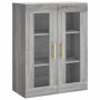 Aparador alto madera contrachapada gris sonoma 69,5x34x180 cm de vidaXL, Aparadores - Ref: Foro24-3198655, Precio: 175,99 €, ...