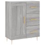 Aparador alto madera contrachapada gris sonoma 69,5x34x180 cm de vidaXL, Aparadores - Ref: Foro24-3198655, Precio: 175,99 €, ...