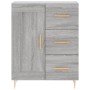 Aparador alto madera contrachapada gris sonoma 69,5x34x180 cm de vidaXL, Aparadores - Ref: Foro24-3198655, Precio: 175,99 €, ...