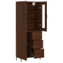 Tall oak brown plywood sideboard 69.5x34x180 cm by vidaXL, Sideboards - Ref: Foro24-3198664, Price: 182,99 €, Discount: %