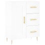 Aparador alto madera contrachapada blanco 69,5x34x180 cm de vidaXL, Aparadores - Ref: Foro24-3198649, Precio: 182,03 €, Descu...