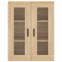 Aparador alto madera contrachapada color roble 69,5x34x180 cm de vidaXL, Aparadores - Ref: Foro24-3198668, Precio: 178,63 €, ...