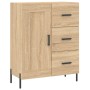 Tall plywood oak-colored highboard 69.5x34x180 cm by vidaXL, Sideboards - Ref: Foro24-3198668, Price: 178,99 €, Discount: %