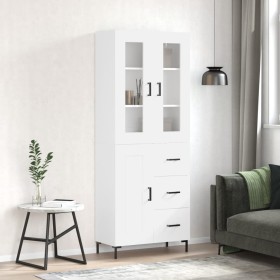 Tall white plywood sideboard 69.5x34x180 cm by vidaXL, Sideboards - Ref: Foro24-3198657, Price: 184,02 €, Discount: %