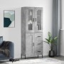 Concrete gray plywood tall sideboard 69.5x34x180 cm by vidaXL, Sideboards - Ref: Foro24-3198669, Price: 185,99 €, Discount: %