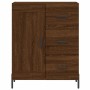 Aparador alto madera contrachapada marrón roble 69,5x34x180 cm de vidaXL, Aparadores - Ref: Foro24-3198672, Precio: 196,82 €,...