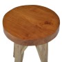 Taburete de madera de teca marrón de vidaXL, Taburetes y sillas plegables - Ref: Foro24-281638, Precio: 71,80 €, Descuento: %