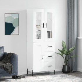 Tall white plywood sideboard 69.5x34x180 cm by vidaXL, Sideboards - Ref: Foro24-3198665, Price: 187,45 €, Discount: %