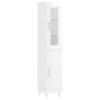 Tall white glossy plywood sideboard 34.5x34x180 cm by vidaXL, Sideboards - Ref: Foro24-3199163, Price: 112,99 €, Discount: %