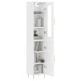 Tall white glossy plywood sideboard 34.5x34x180 cm by vidaXL, Sideboards - Ref: Foro24-3199163, Price: 112,99 €, Discount: %