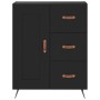 Aparador alto madera contrachapada negro 69,5x34x180 cm de vidaXL, Aparadores - Ref: Foro24-3189990, Precio: 154,41 €, Descue...