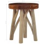 Taburete de madera de teca marrón de vidaXL, Taburetes y sillas plegables - Ref: Foro24-281638, Precio: 71,80 €, Descuento: %