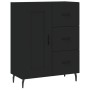 Tall black plywood sideboard 69.5x34x180 cm by vidaXL, Sideboards - Ref: Foro24-3190038, Price: 159,66 €, Discount: %