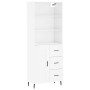 High glossy white plywood sideboard 69.5x34x180 cm by vidaXL, Sideboards - Ref: Foro24-3190039, Price: 152,99 €, Discount: %