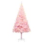 Artificial Christmas tree with LEDs and pink support 210 cm PVC by vidaXL, Christmas trees - Ref: Foro24-3077414, Price: 53,0...