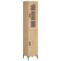 Sonoma oak plywood sideboard 34.5x34x180 cm by vidaXL, Sideboards - Ref: Foro24-3199172, Price: 107,29 €, Discount: %