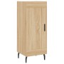 Aparador de madera contrachapada roble Sonoma 34,5x34x180 cm de vidaXL, Aparadores - Ref: Foro24-3199508, Precio: 107,47 €, D...