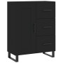 Tall black plywood sideboard 69.5x34x180 cm by vidaXL, Sideboards - Ref: Foro24-3190046, Price: 190,99 €, Discount: %