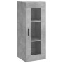 Aparador de madera contrachapada gris hormigón 34,5x34x180 cm de vidaXL, Aparadores - Ref: Foro24-3199509, Precio: 101,36 €, ...