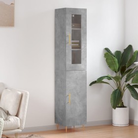 Concrete gray plywood sideboard 34.5x34x180 cm by vidaXL, Sideboards - Ref: Foro24-3199165, Price: 91,99 €, Discount: %