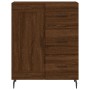 Aparador alto madera contrachapada marrón roble 69,5x34x180 cm de vidaXL, Aparadores - Ref: Foro24-3190044, Precio: 174,63 €,...