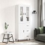 Tall white glossy plywood sideboard 69.5x34x180 cm by vidaXL, Sideboards - Ref: Foro24-3198675, Price: 193,66 €, Discount: %