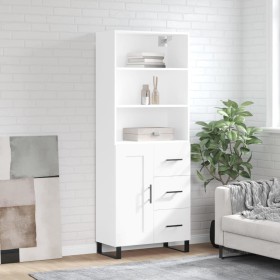 Tall white plywood sideboard 69.5x34x180 cm by vidaXL, Sideboards - Ref: Foro24-3190045, Price: 159,99 €, Discount: %