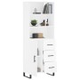 Aparador alto madera contrachapada blanco 69,5x34x180 cm de vidaXL, Aparadores - Ref: Foro24-3190045, Precio: 159,09 €, Descu...